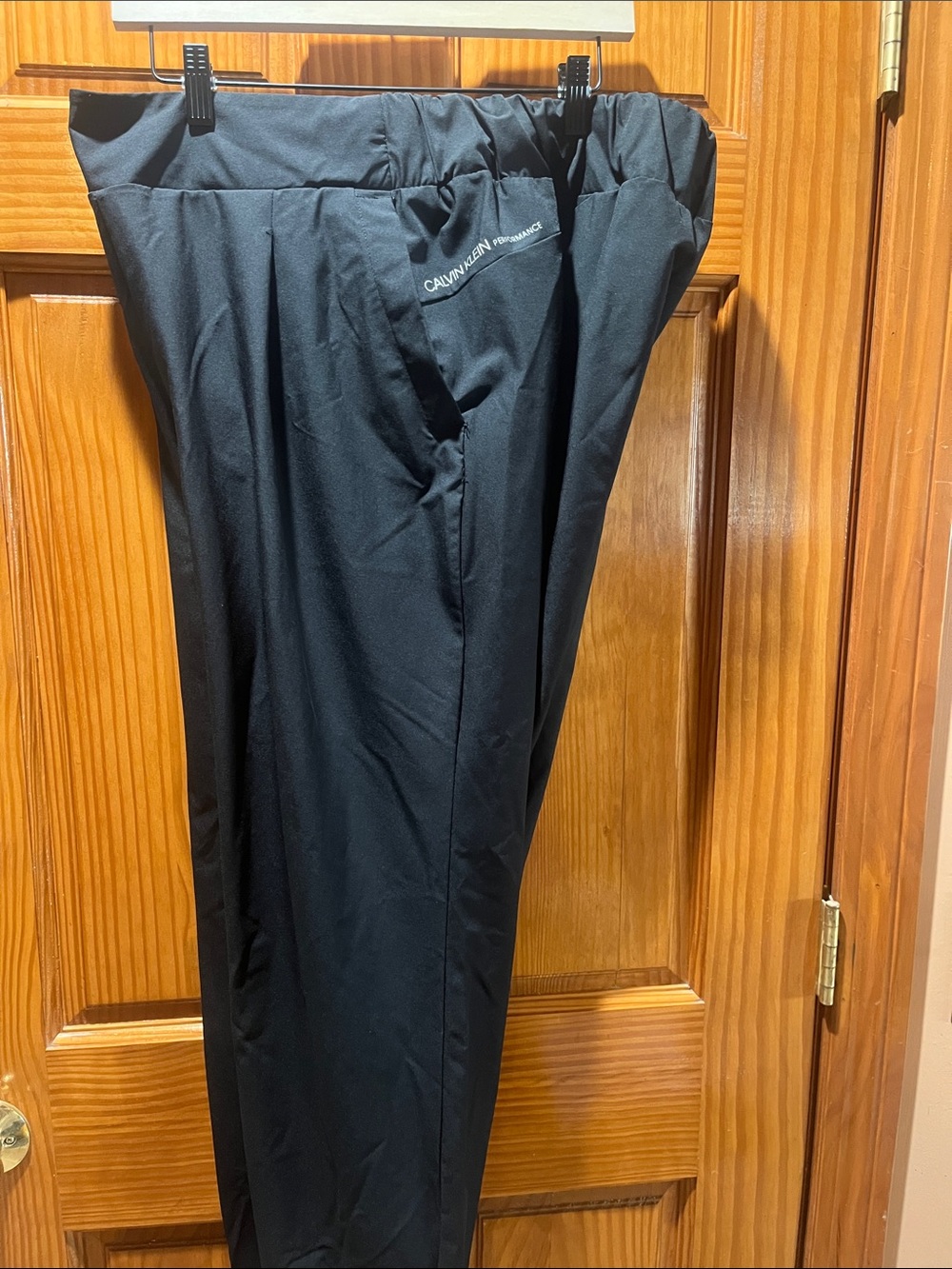 Calvin Klein Black Straight-Leg Performance Pants